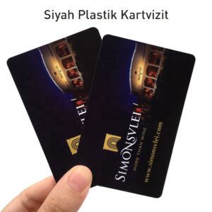 Siyah Plastik Kartvizit