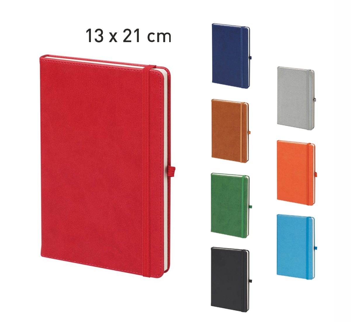 13×21 cm – Lastikli  Tarihsiz Defter