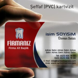 Şeffaf Plastik Kartvizit